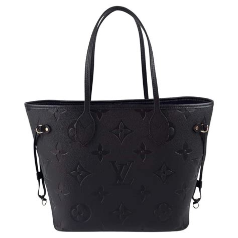 Louis Vuitton black embossed bag